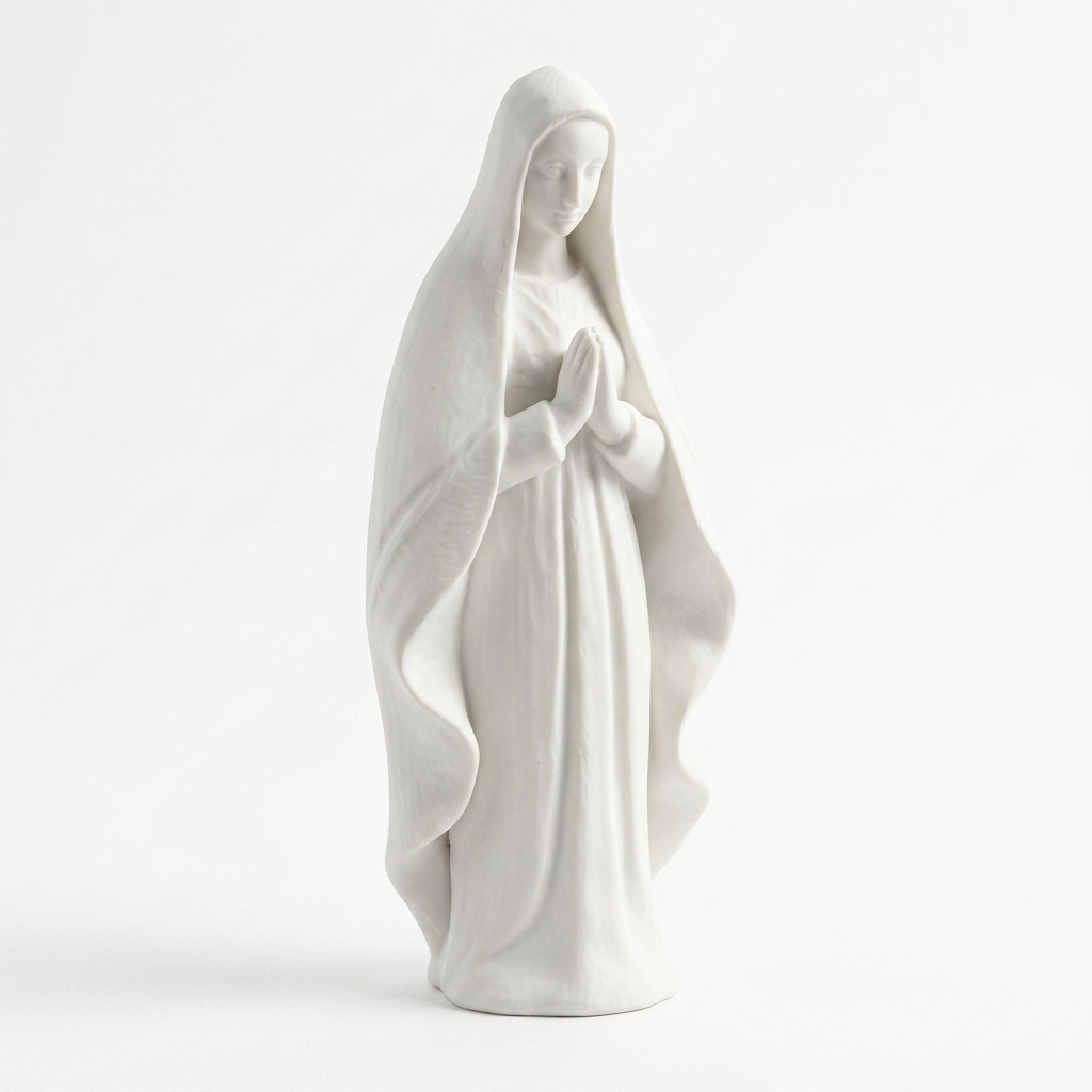 Virgen María Orante — Impresión 3D (PLA) 12 cm