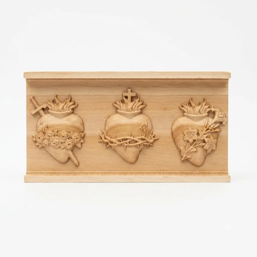 Trío de Corazones — relieve 2.5D